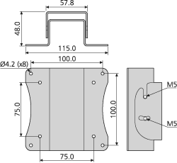 Vesa Mounting Bracket with TILT for CBLIFT-0019